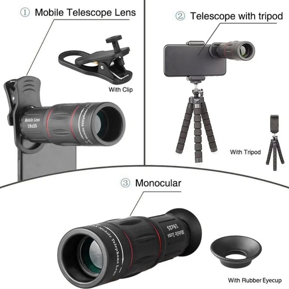 18X Telescope Zoom Mobile Phone Lens - Picture 3 of 16
